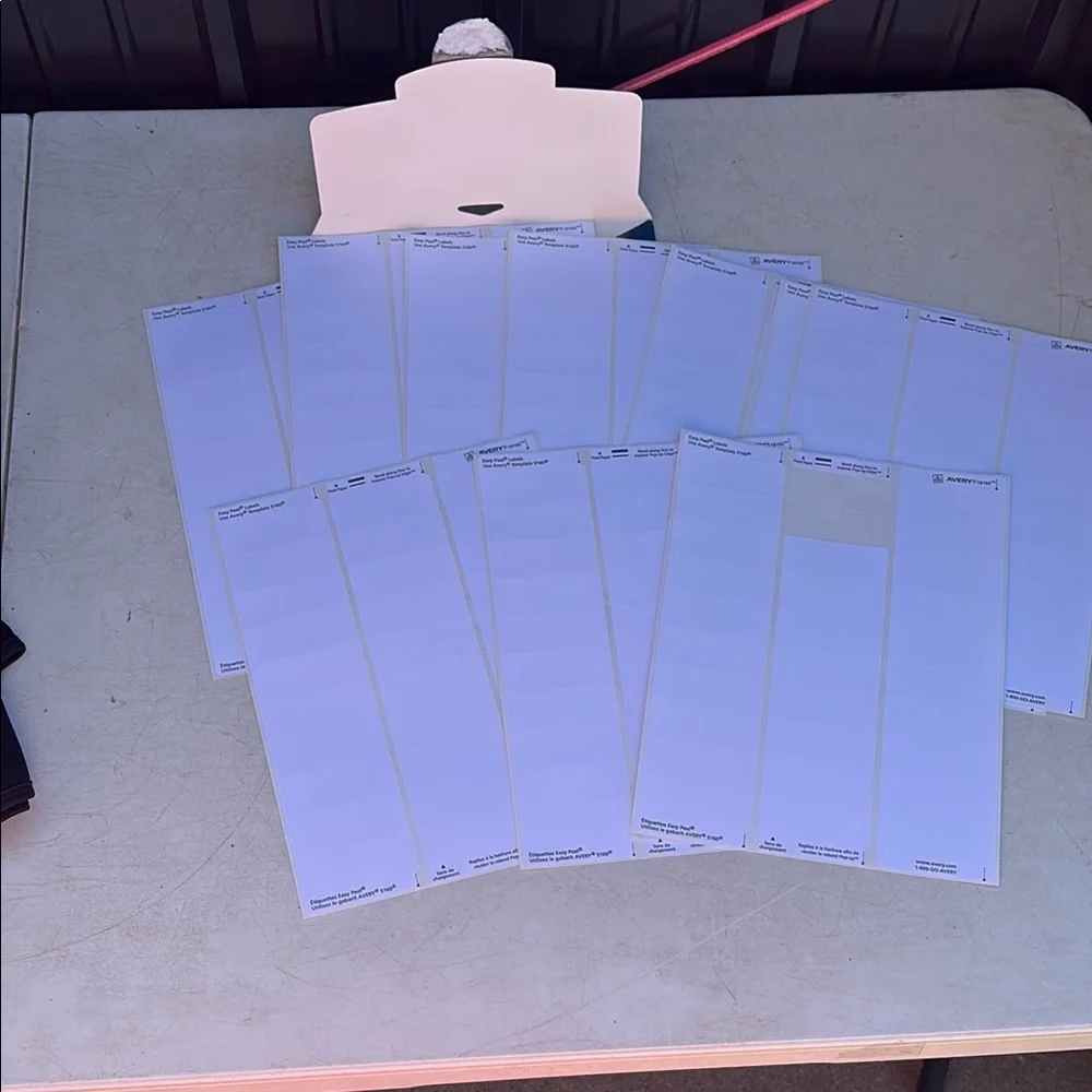 Avery White Easy Peel Labels for Inkjet Printers